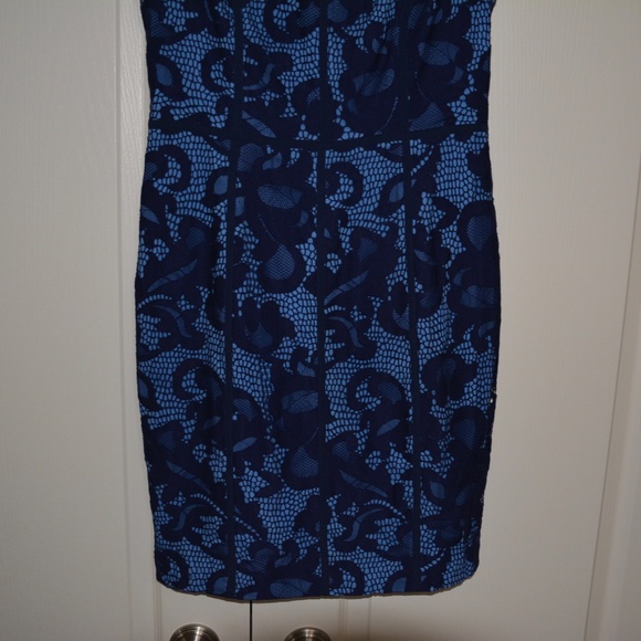 Cynthia Steffe Elenora Sleeveless Seamed Lace Sheath Dress - Picture 5 of 11